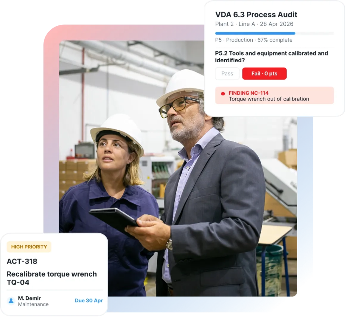 Run every audit, against every standard, on one platform.