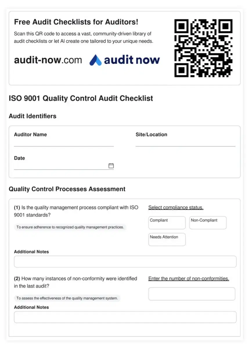 Golf and Country Club Facilities Audit Checklist